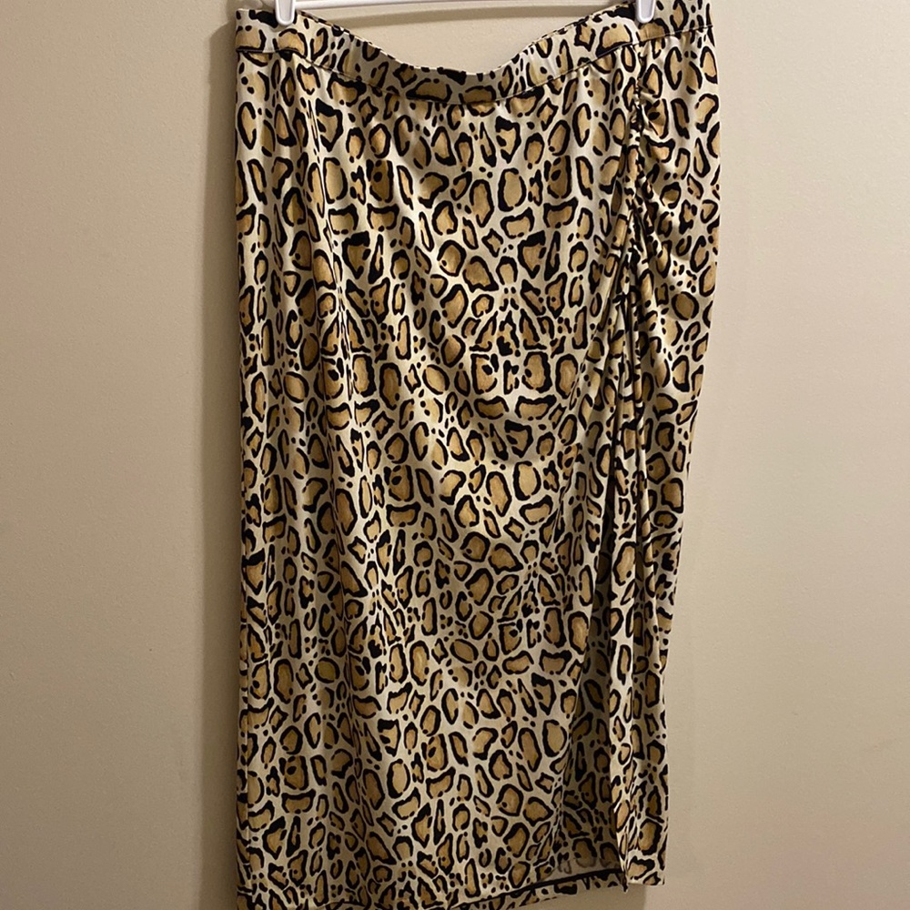Sz 22/24 Lane Bryant Animal Print Maxi Skirt 🦒